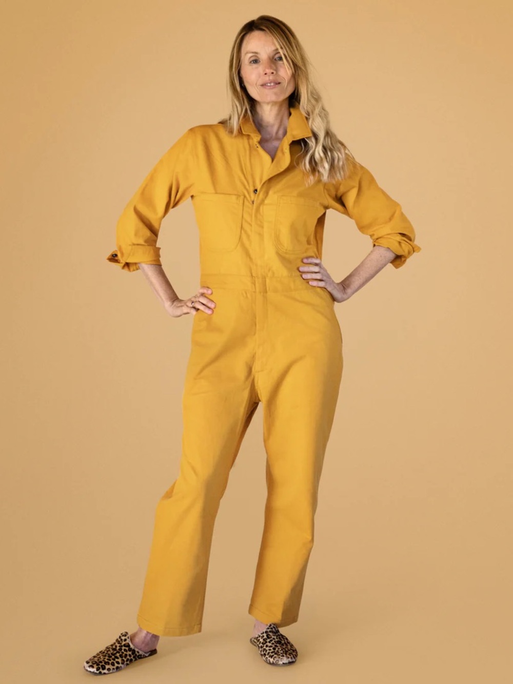 Al’s Big Deal Unisex Jumpsuit in Yucca Gold — Size ~6